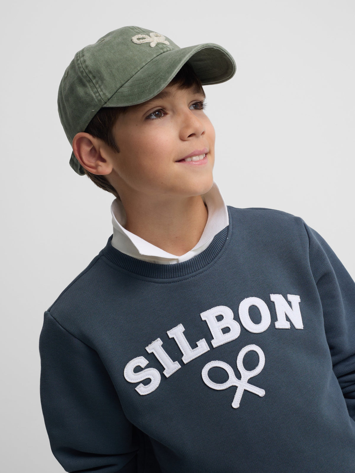 Sudadera kids raqueta media azul marino