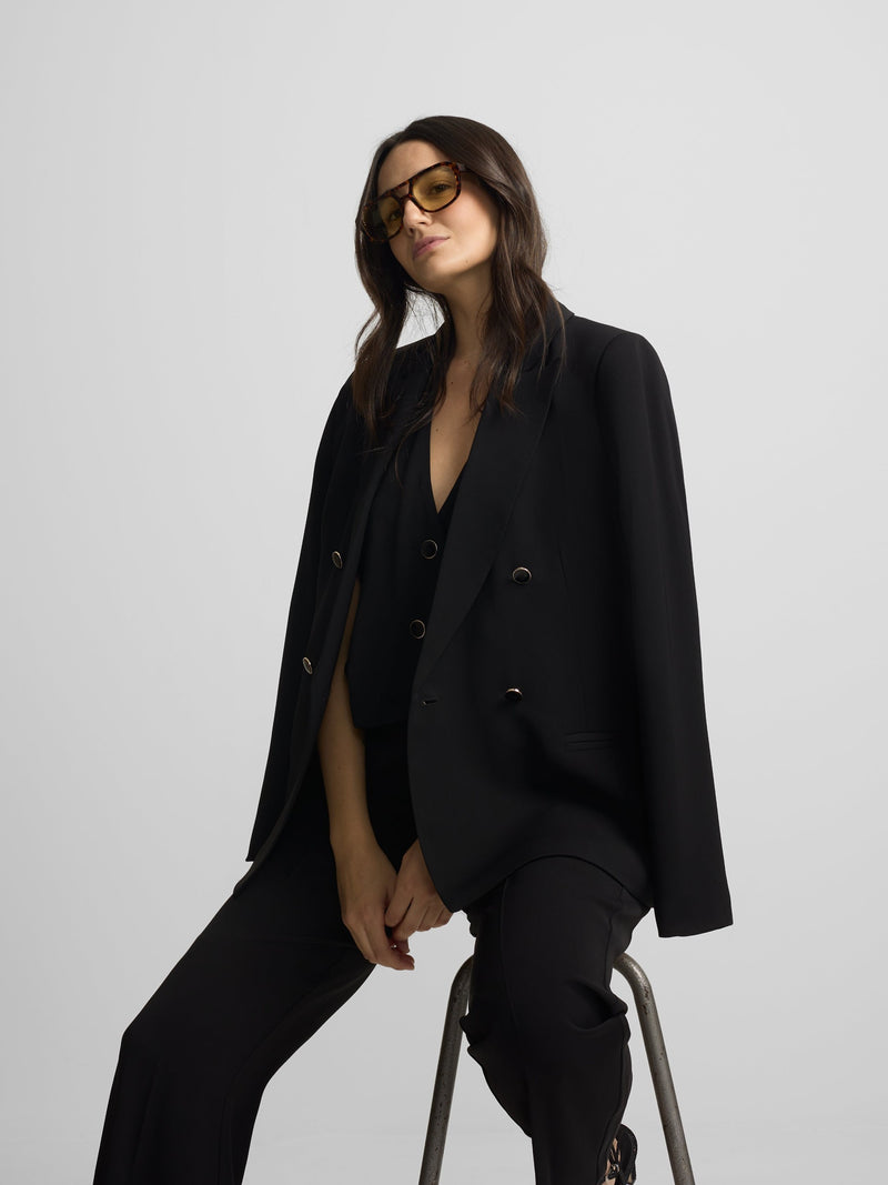 Veste blazer femme classique noire