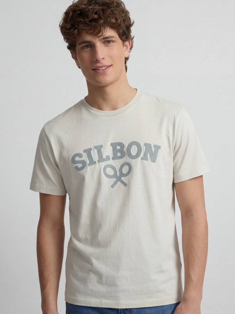 T-shirt raquette demi vert clair