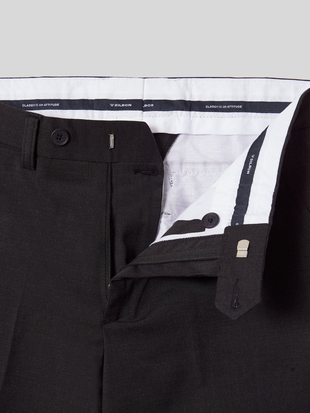 Pantalon vestir classic gris oscuro