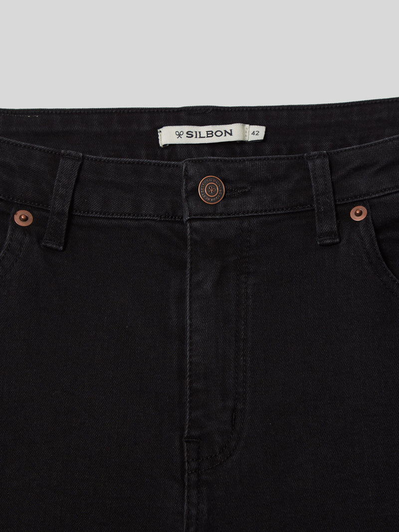 Pantalon woman slim fit negro