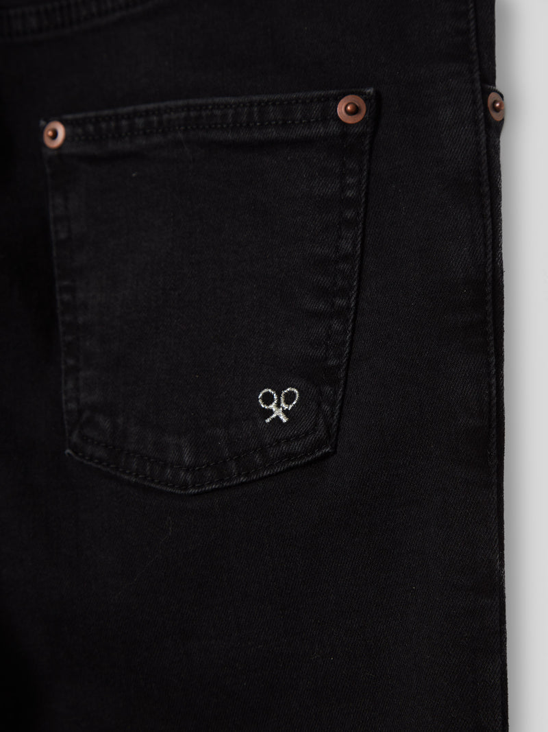 Pantalon woman slim fit negro