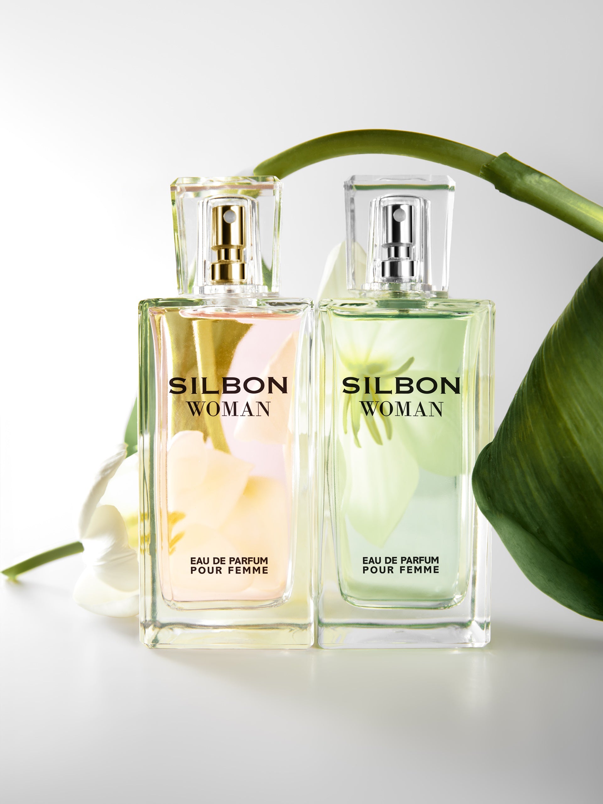 Silbon woman green perfume