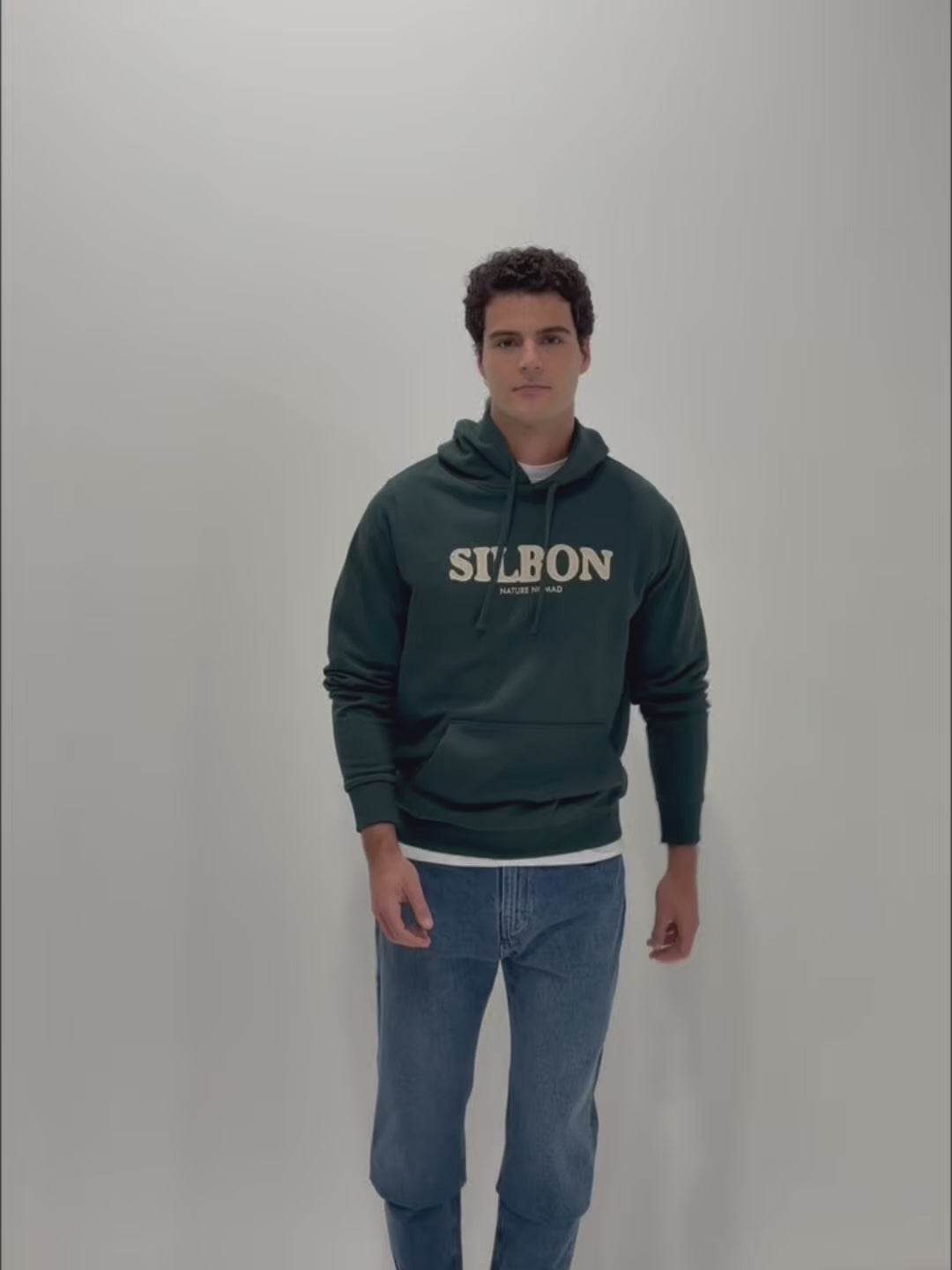 Sudadera capucha nomad verde oscuro