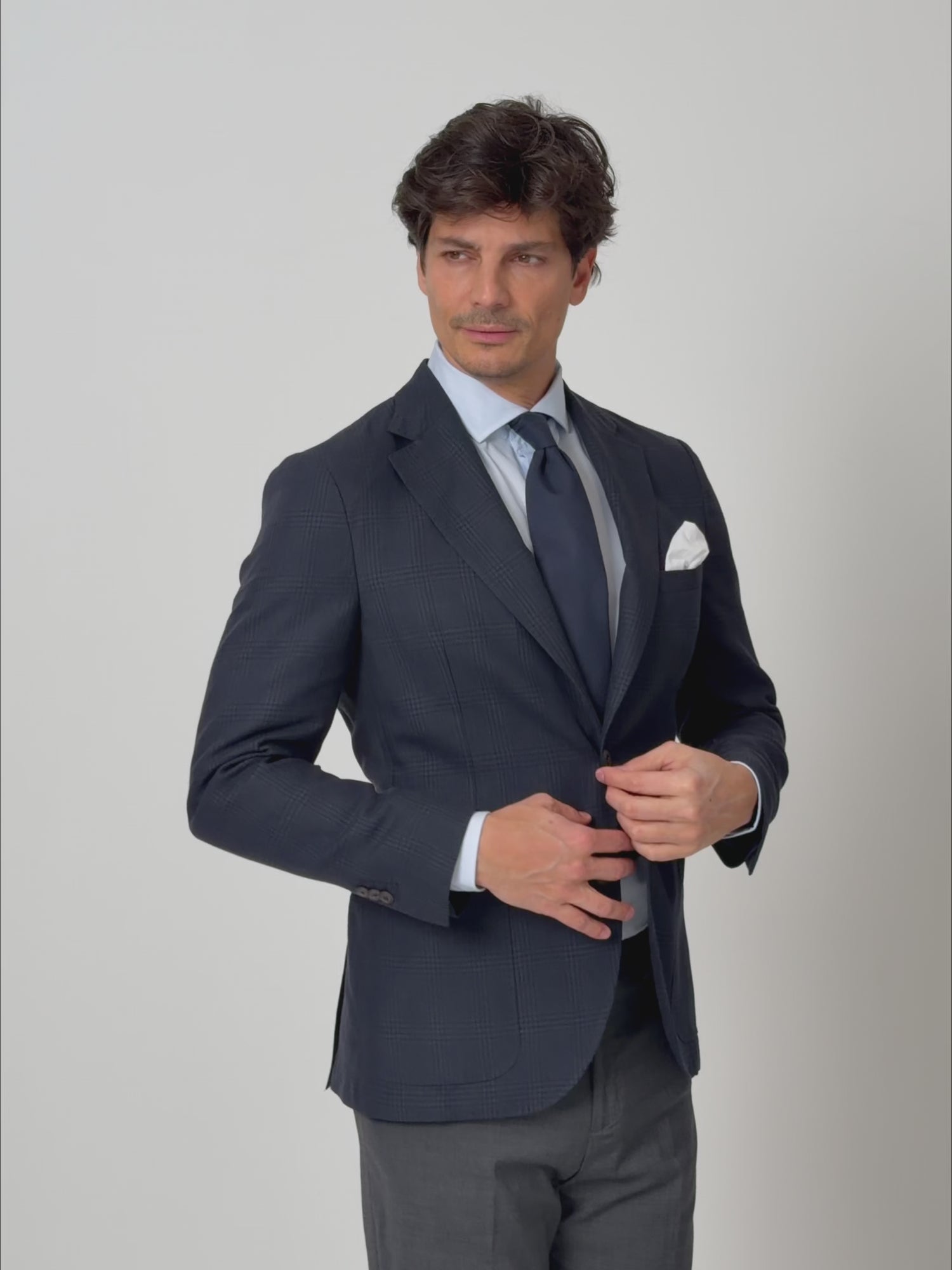 Americana principe gales azul marino