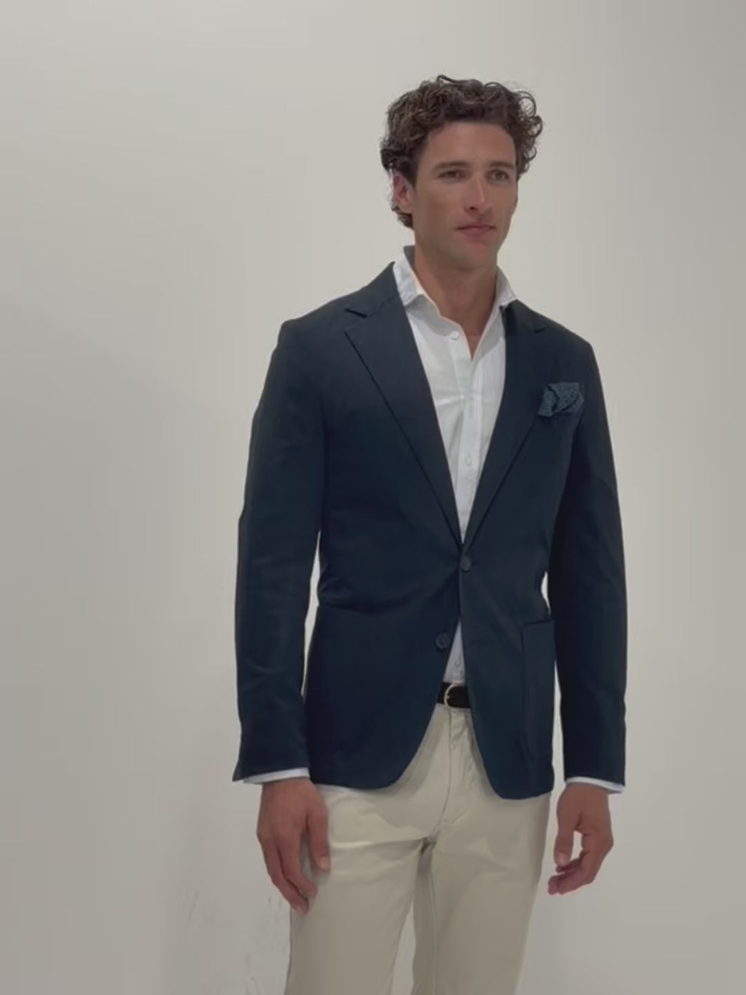 Americana casual azul marino