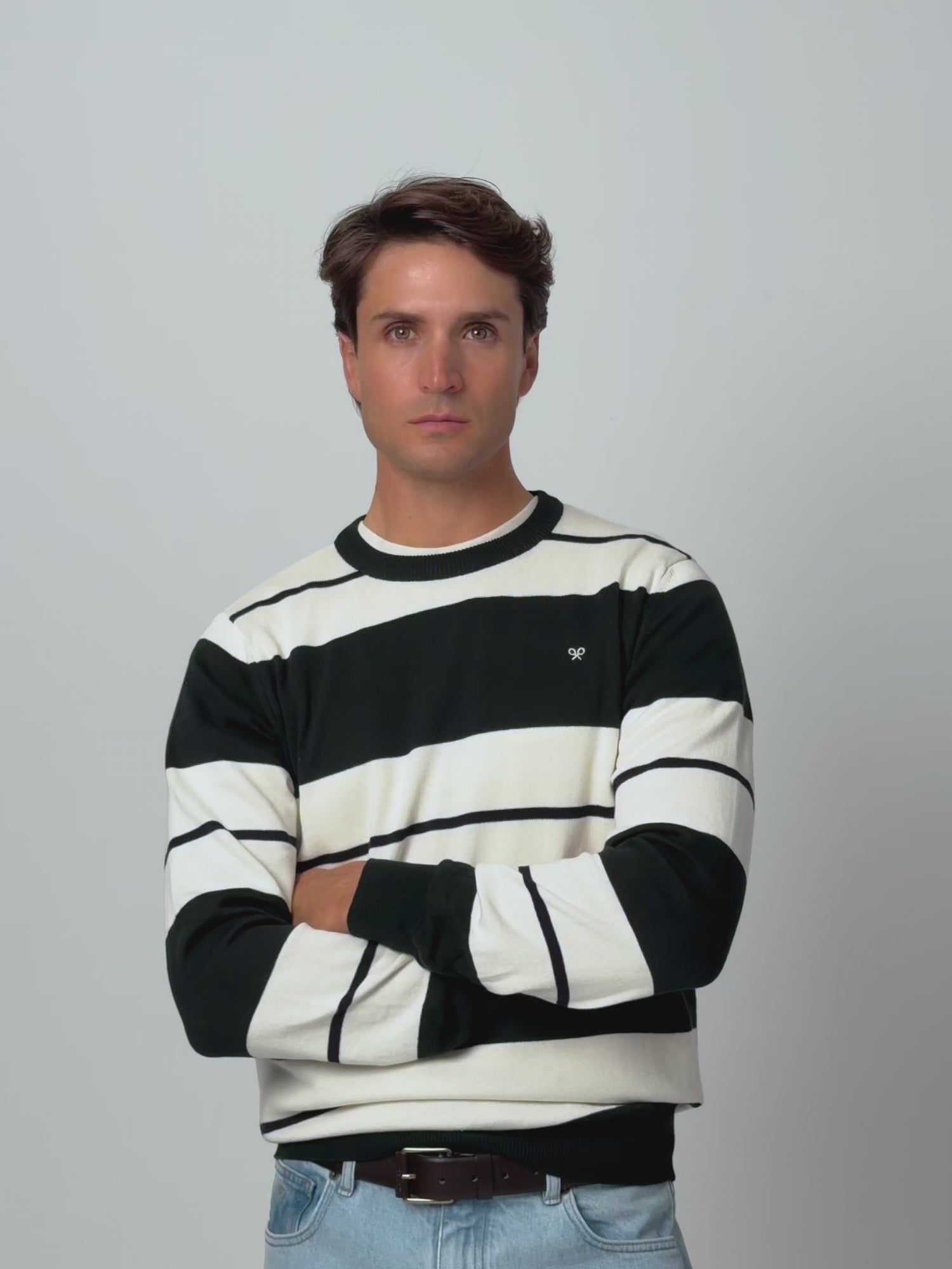 Jersey SB wide stripes green