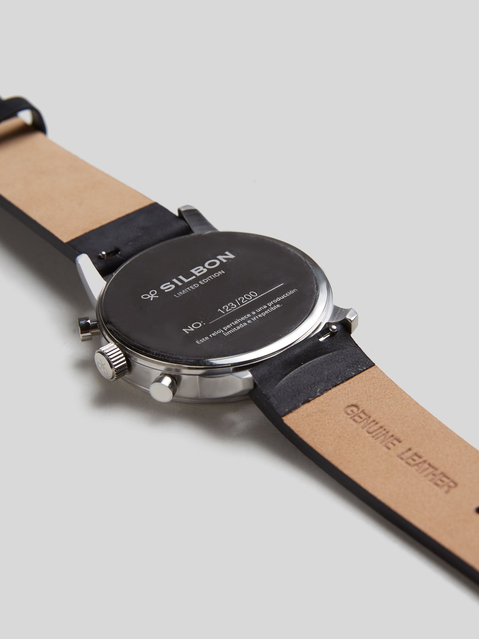 Reloj silbon limited edition negro