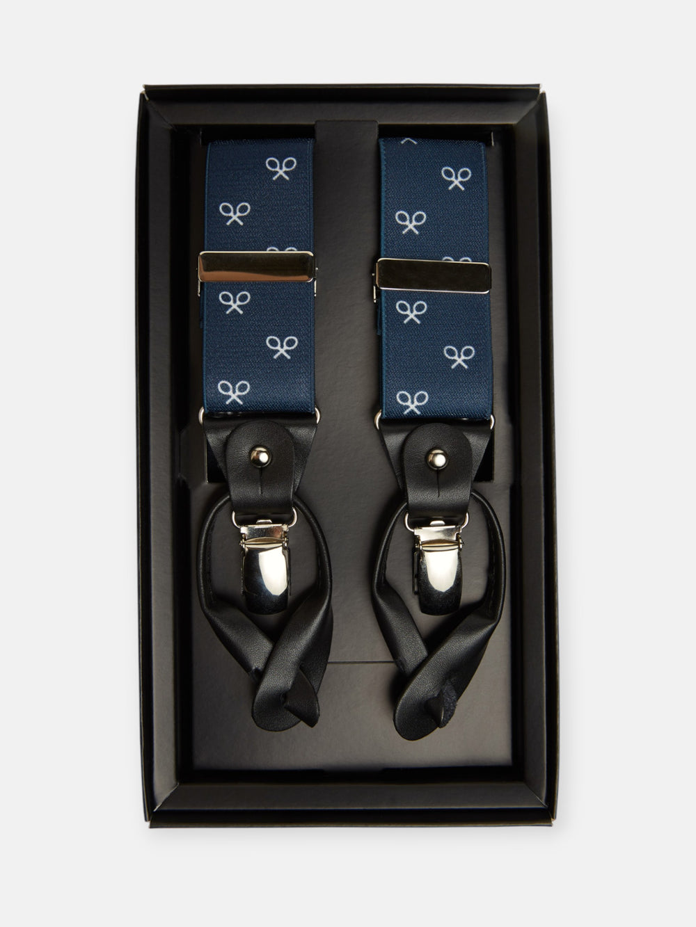 Alça Silbon azul-marinho raquete branca