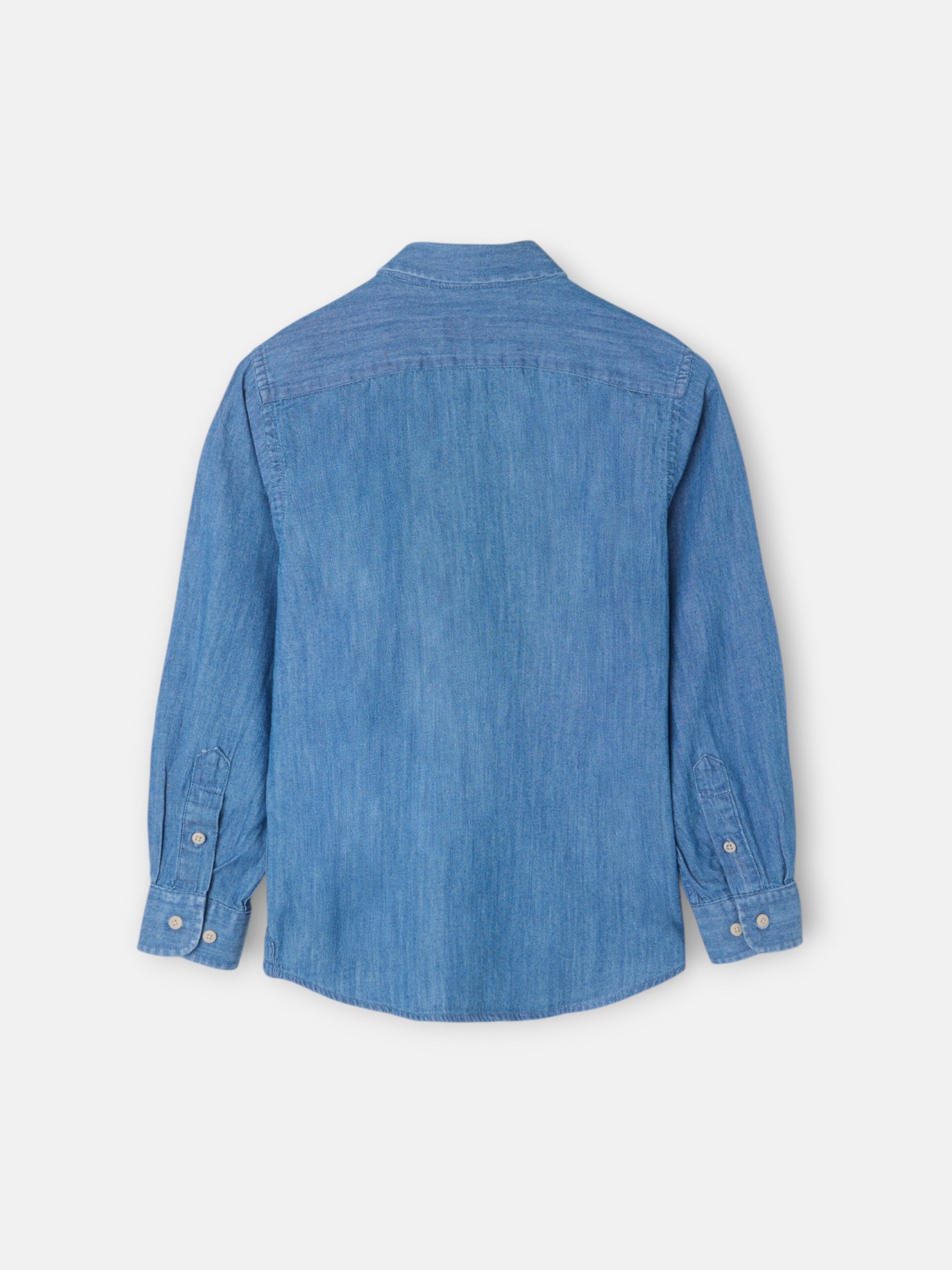 Camisa sport kids denim azul navy